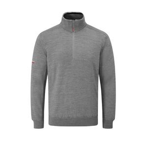 Oscar Jacobson Mens Sweater Top / Pewter Marl